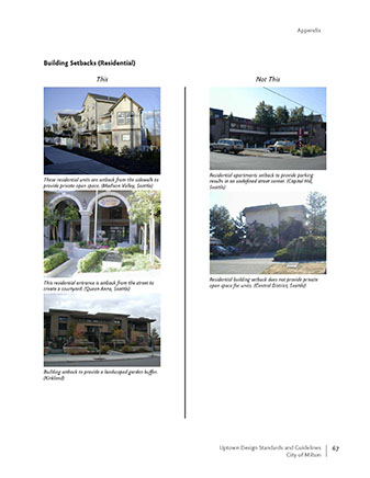 Uptown Design Guidelines, Milton, WA